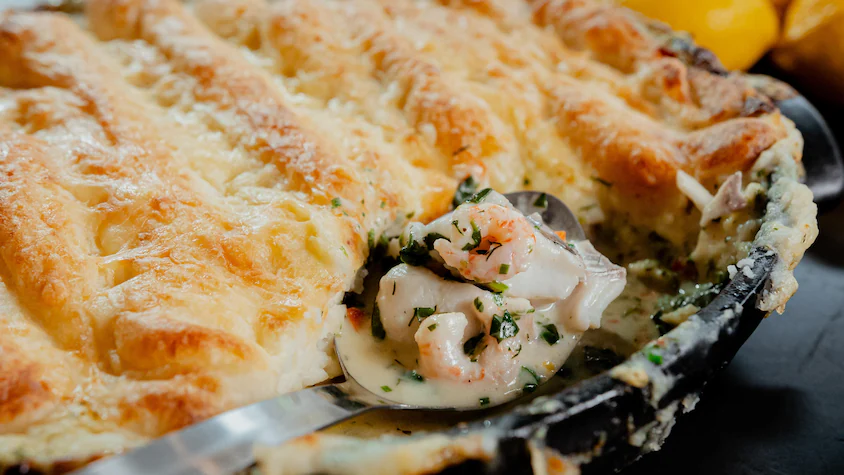 Casserole facile de crevettes crémeuse