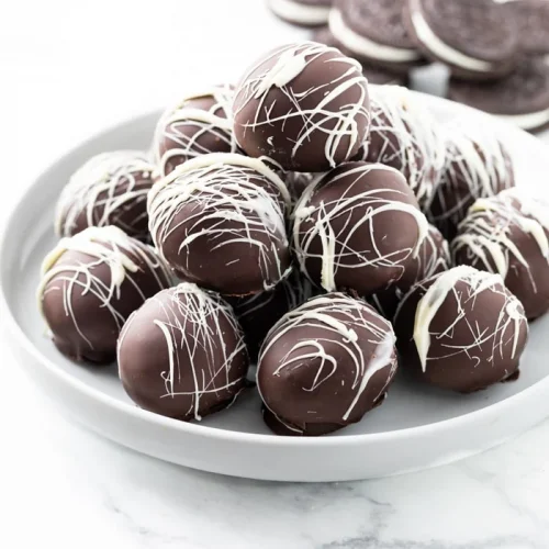 Boules Oreo au chocolat sans cuisson