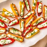 recette de poivrons farcis à la feta grillée